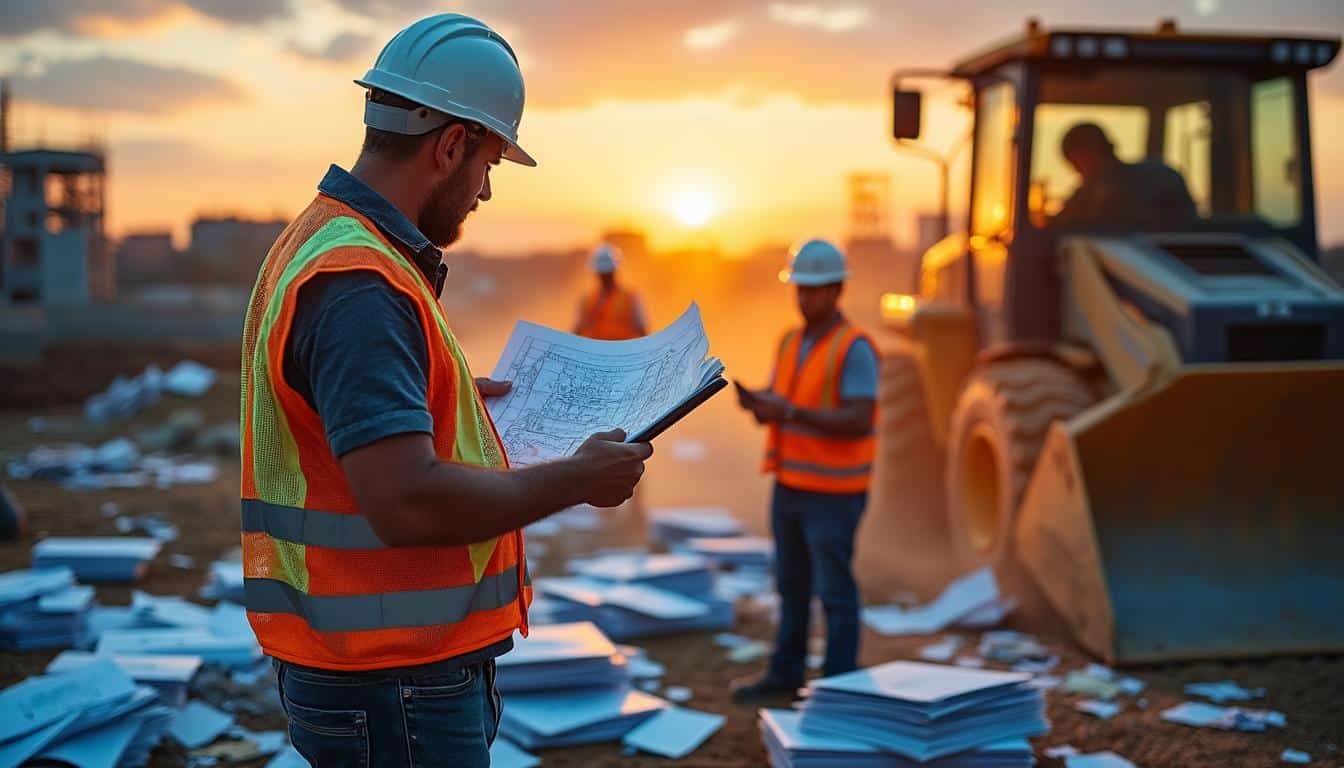 Illustration: Les défis spécifiques de la gestion documentaire sur les chantiers