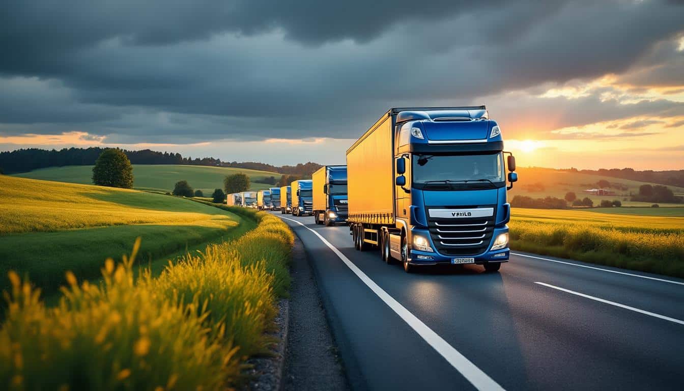 Illustration: Pourquoi le transport routier dans la région Nord est stratégique pour vos marchandises