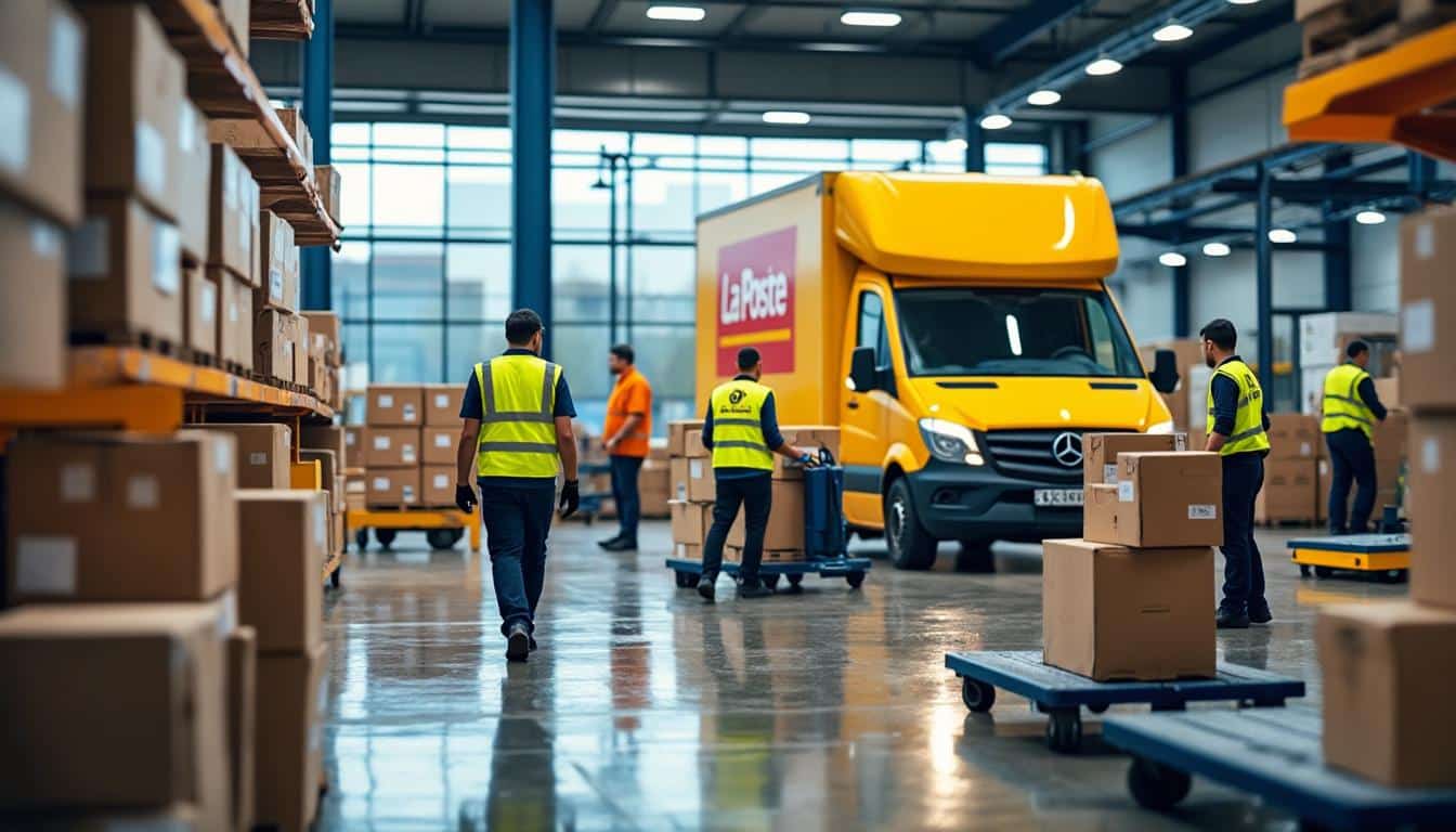 Illustration: Comment la poste organise la gestion complète des flux logistiques