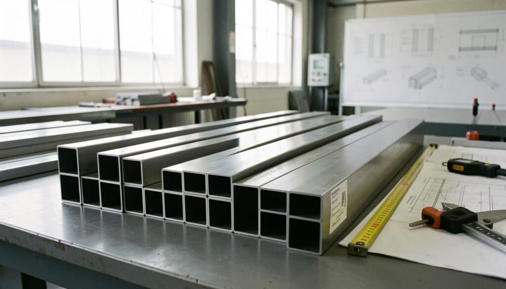 Tube carré en acier : dimensions, usages et choix