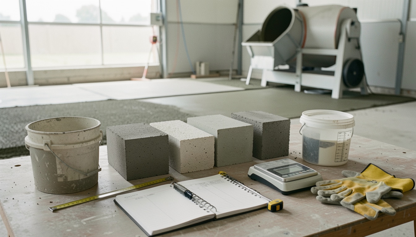 Densité du béton : valeurs, calcul et types de béton