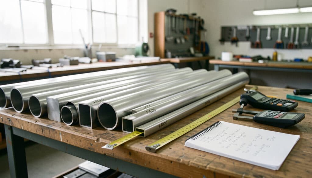 Poids d’un tube en acier : calcul, tableau et repères